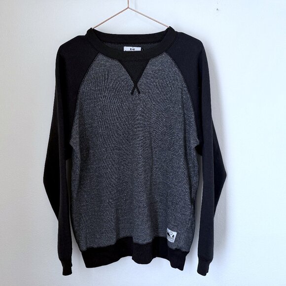 Muttonhead Black Heather Gray Crewneck Sweatshirt, Men’s Size Large - Picture 1 of 5